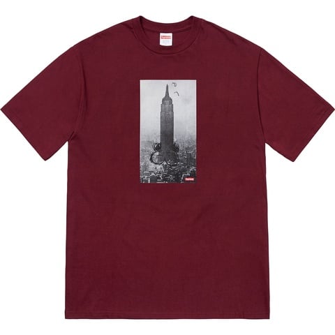 Supreme Mike Kelley/Supreme The Empire State Building Tee - Burgundy
