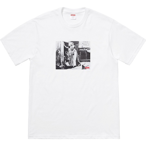 Supreme Mike Kelley/Supreme Hiding From Indians Tee - White