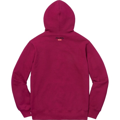 Supreme Mike Kelley/Supreme Franklin Signing the Treaty of Alliance with French Officials Hooded Sweatshirt - Dark Magenta