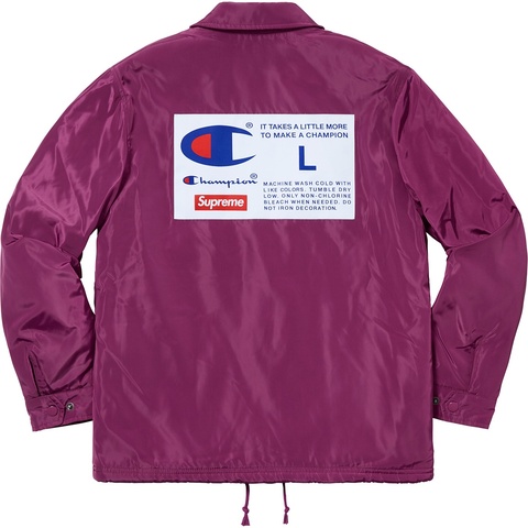 Supreme Supreme®/Champion® Label Coaches Jacket - Purple