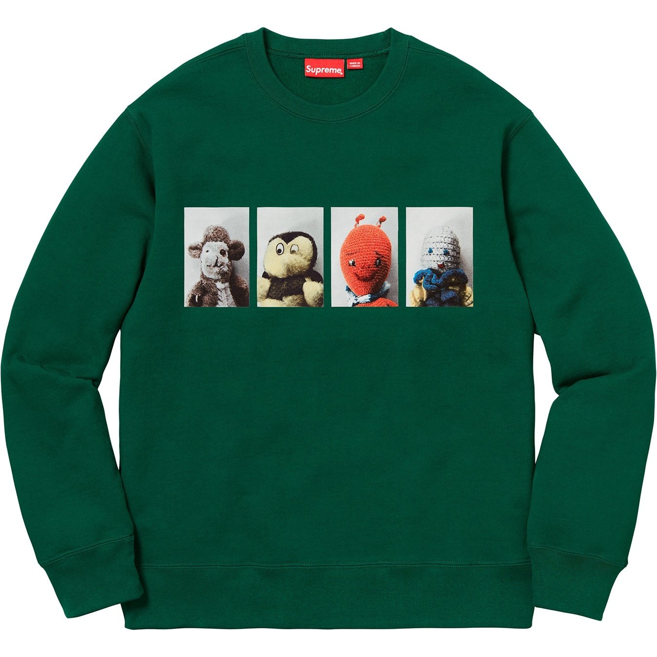 Supreme Mike Kelley Supreme Ahh…Youth! Crewneck Sweatshirt (FW18) - Dark Green - $158