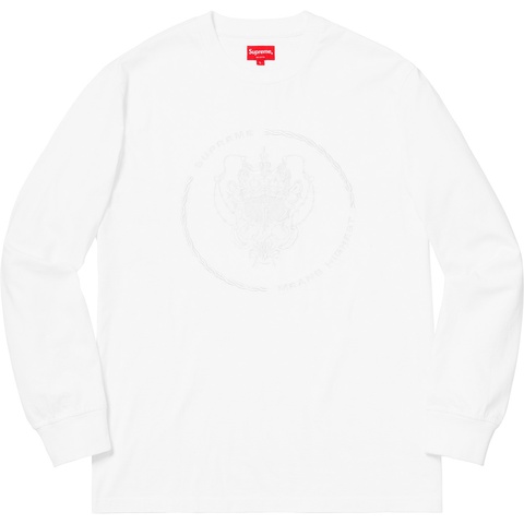 Supreme Crest L/S Top - White