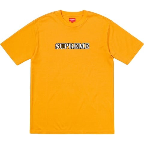 Supreme Floral Logo Tee - Gold