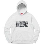 Supreme Mike Kelley Supreme Franklin Signing the Treaty of Alliance with French Officials Hooded Sweatshirt (FW18) - Ash Grey