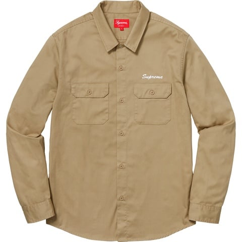 Supreme Mike Kelley/Supreme Ahh…Youth! Work Shirt - Khaki