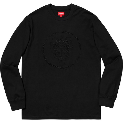 Supreme Crest L/S Top - Black