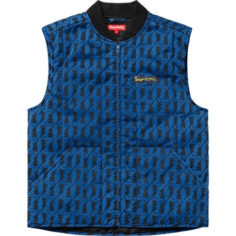 リュウグウ　18AW GONZ SHOP VEST PANTHER Gonz Shop Vest - fall/winter 2018 - Supreme
