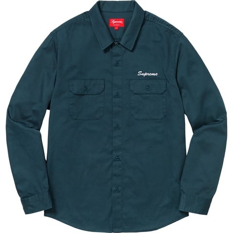 Supreme Mike Kelley/Supreme Ahh…Youth! Work Shirt - Navy