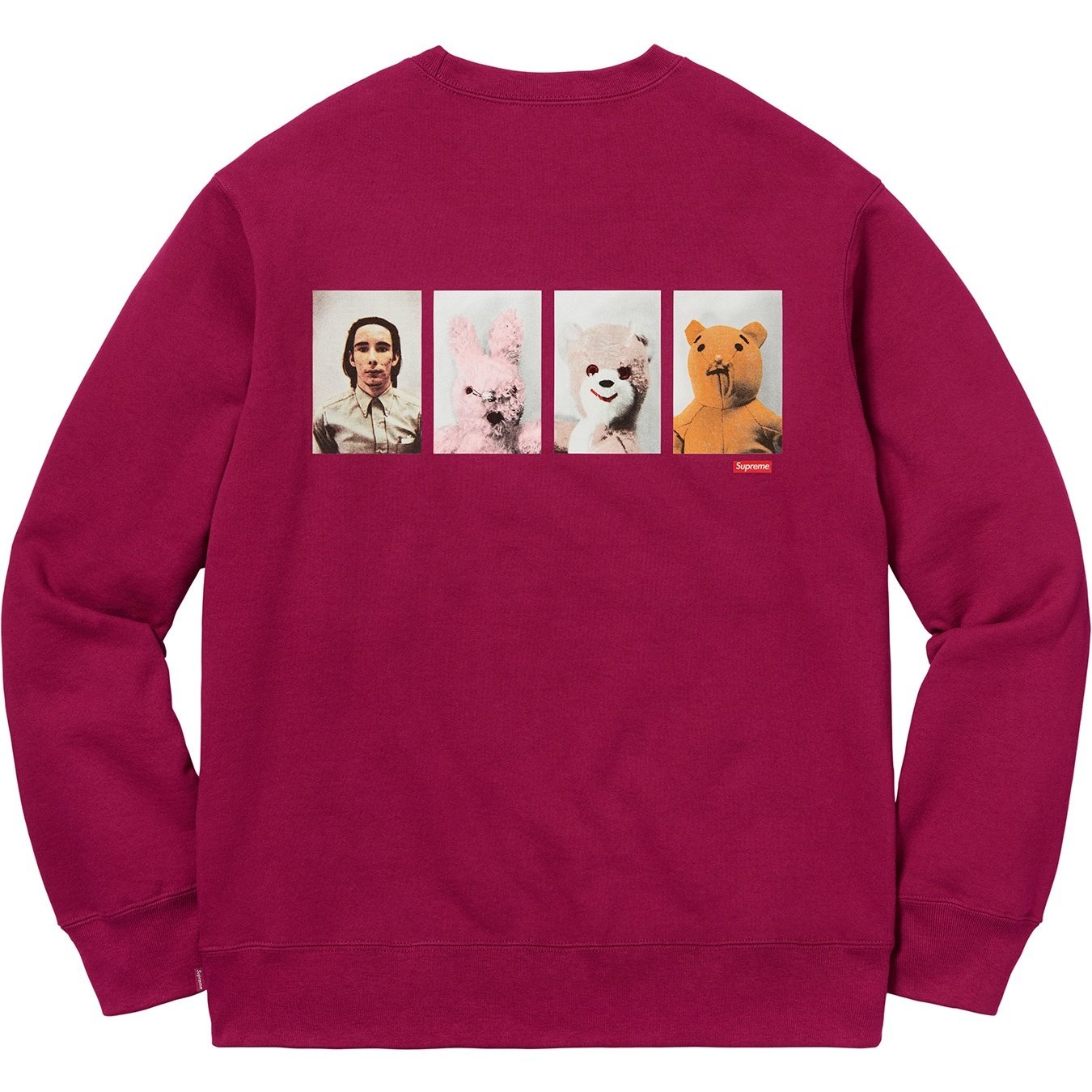 Supreme Mike Kelley Supreme Ahh…Youth! Crewneck Sweatshirt (FW18) - Dark Magenta - $158