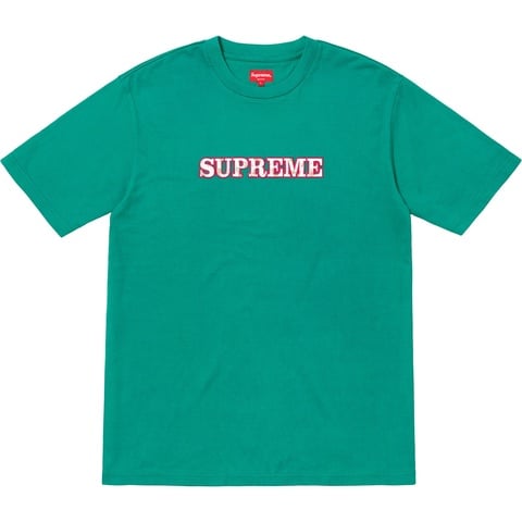 Supreme Floral Logo Tee - Teal