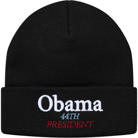 Supreme Obama Beanie - Black