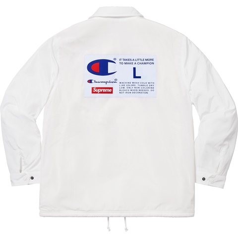 Supreme Supreme®/Champion® Label Coaches Jacket - White