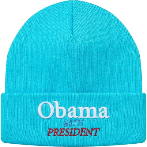 Supreme Obama Beanie - Bright Blue
