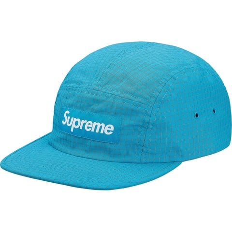 Supreme Reflective Ripstop Camp Cap - Cyan