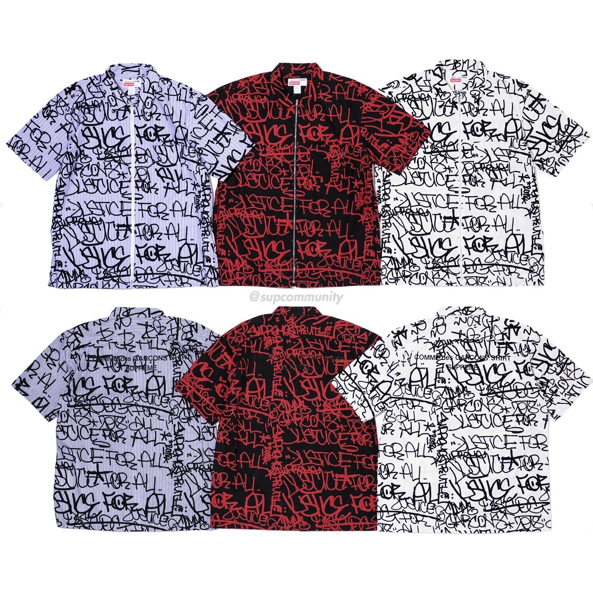 Supreme Supreme®/Comme des Garçons SHIRT® Graphic S/S Shirt (fall/winter 2018) - $318.00