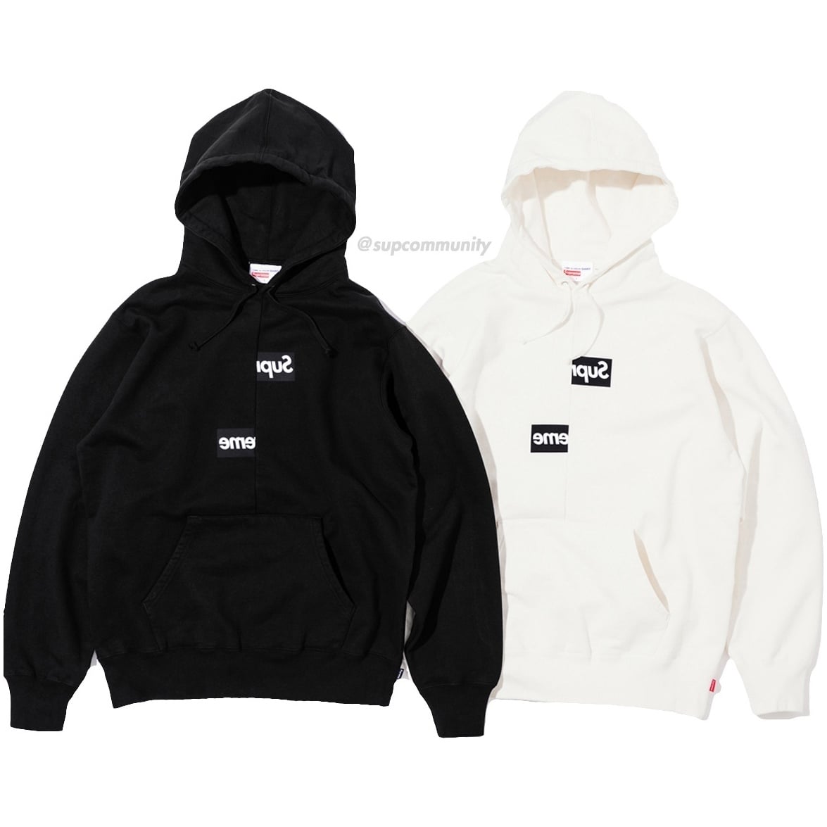 Supreme®/Comme des Garçons SHIRT® Split Box Logo Hooded Sweatshirt