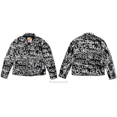 Supreme®/Comme des Garçons SHIRT® Schott® Painted Perfecto Leather