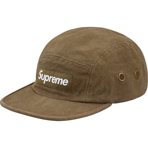 Supreme Napped Canvas Camp Cap - Olive