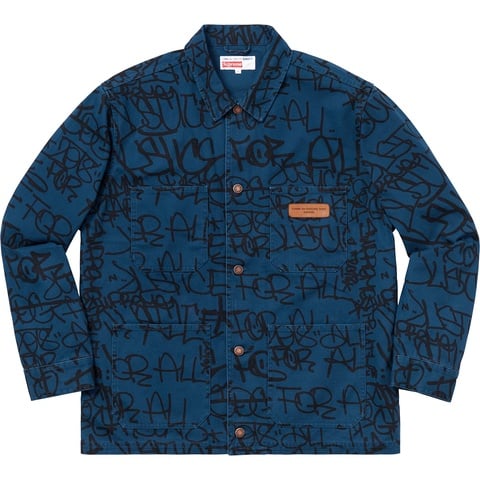 Supreme®/Comme des Garçons SHIRT® Printed Canvas Chore Coat - Supreme