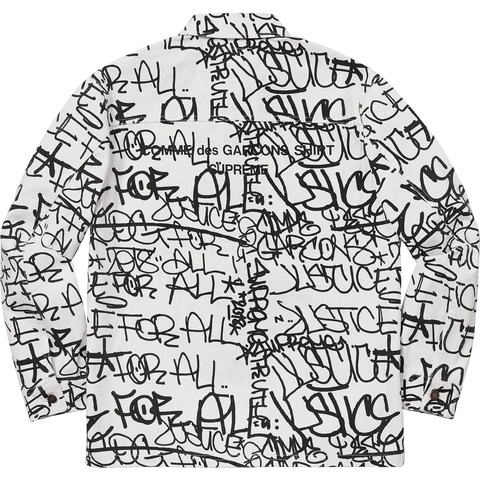 Supreme Supreme®/Comme des Garçons SHIRT® Printed Canvas Chore Coat - White