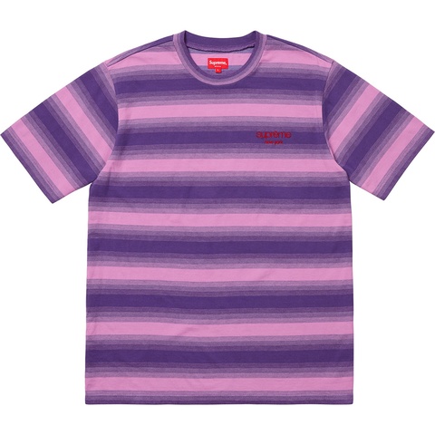 Supreme Gradient Striped S/S Top - Purple