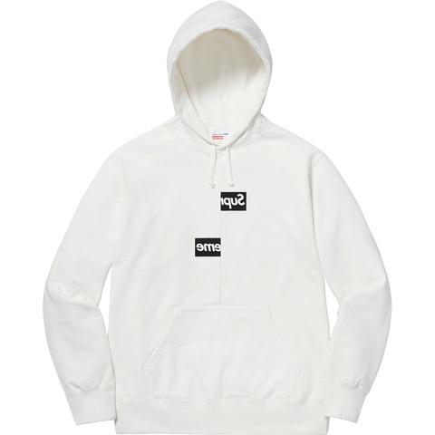 Supreme Supreme®/Comme des Garçons SHIRT® Split Box Logo Hooded Sweatshirt - White