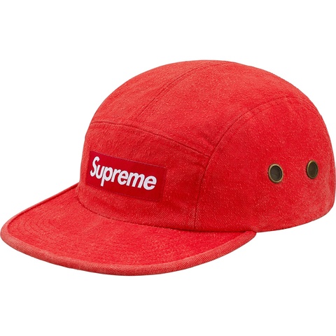 Supreme Napped Canvas Camp Cap - Red