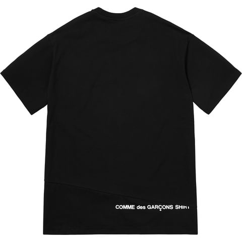 supreme×commedesgarcons Supreme x Comme Des Garcons White Logo Graphic Crew Long Sleeve