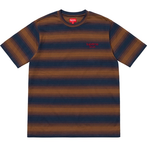 Supreme Gradient Striped S/S Top - Brown