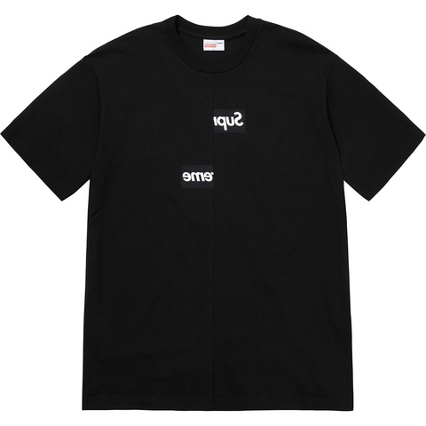 Supreme Supreme®/Comme des Garçons SHIRT® Split Box Logo Tee - Black