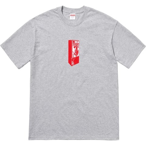 Supreme Payphone Tee - Heather Grey