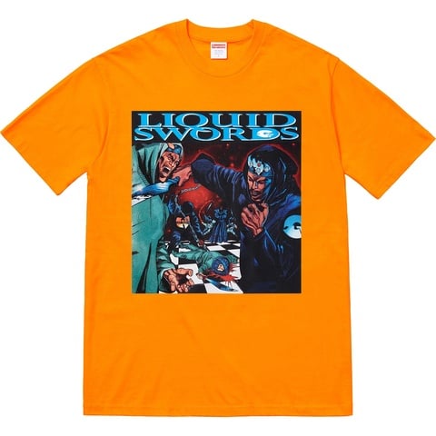 Supreme Liquid Swords Tee - Bright Orange