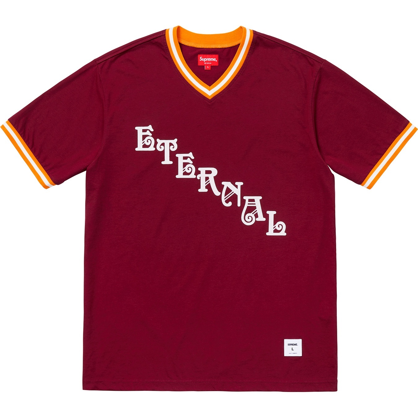 Supreme Eternal Practice Jersey (FW18) - Burgundy - $88