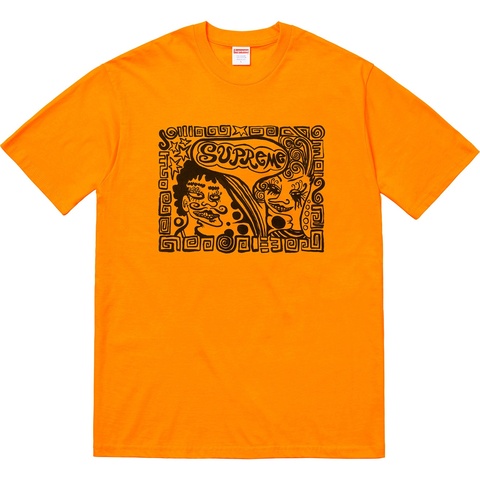 Supreme Faces Tee - Bright Orange