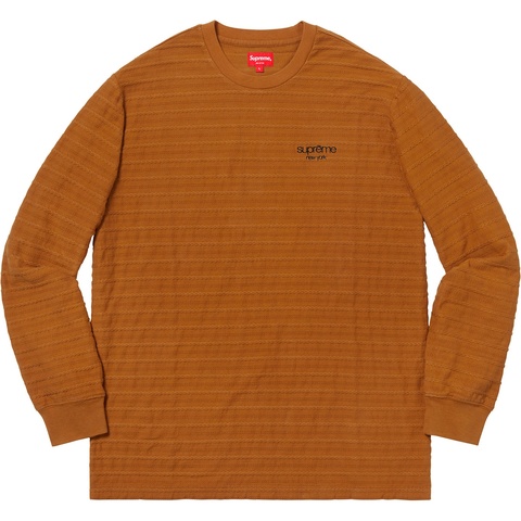Supreme Rope Stripe L/S Top - Light Brown