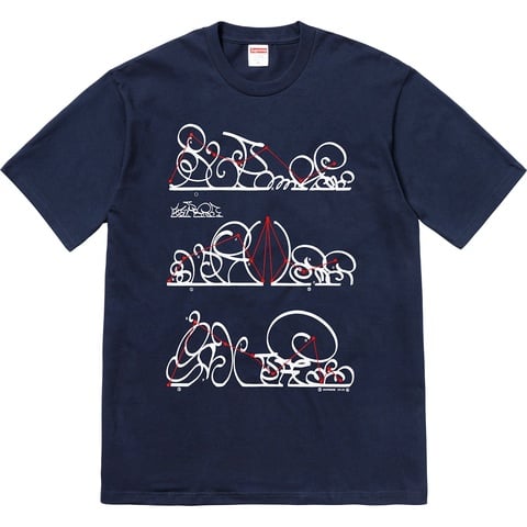 Supreme System Tee - Navy