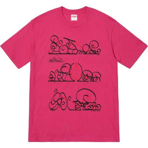 Supreme System Tee - Dark Pink