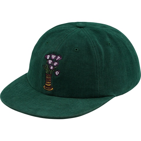 Supreme Flowers 6-Panel - Dark Green