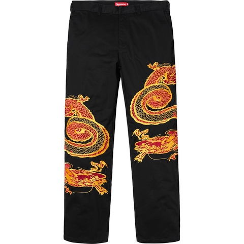 Supreme Dragon Work Pant - Black
