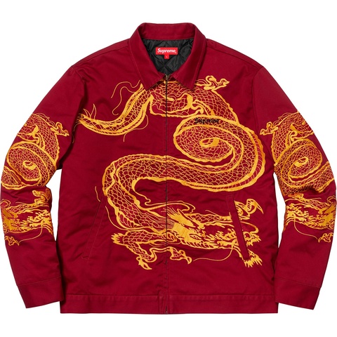 Supreme Dragon Work Jacket - Red