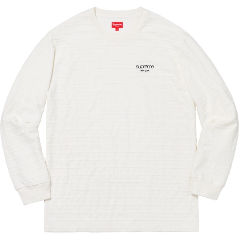 Supreme Rope Stripe L/S Top - Off-White