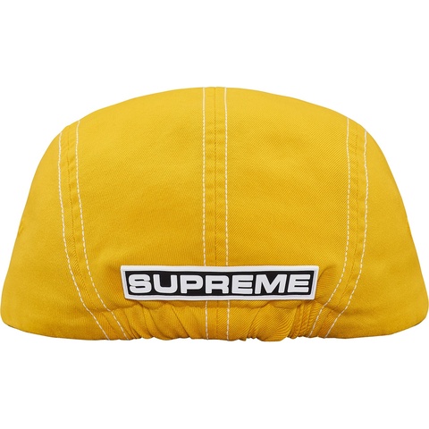 Supreme Fitted Rear Patch Camp Cap - Yellow