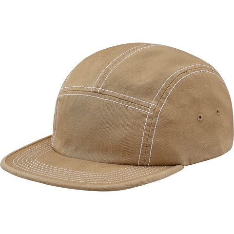 Supreme Fitted Rear Patch Camp Cap - Tan