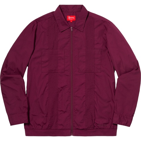 Pin Tuck Zip Up Shirt - fall/winter 2018 - Supreme