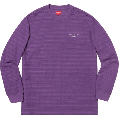 Supreme Rope Stripe L/S Top - Purple