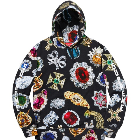 Supreme Jewels Hooded Sweatshirt - Black