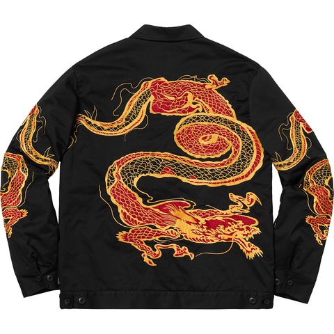 Supreme Dragon Work Jacket - Black