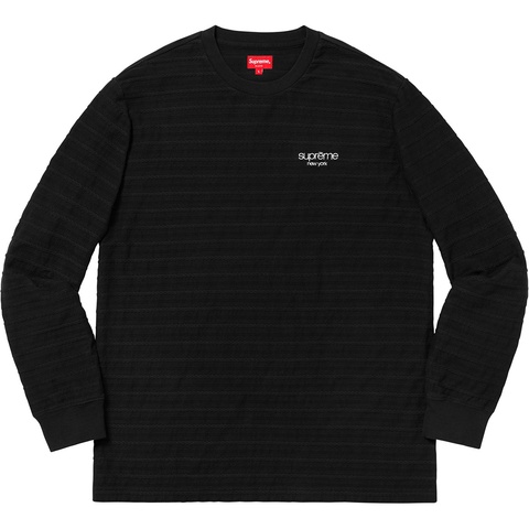 Supreme Rope Stripe L/S Top - Black