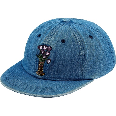 Supreme Flowers 6-Panel - Denim