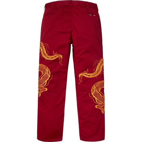 Supreme Dragon Work Pant - Red